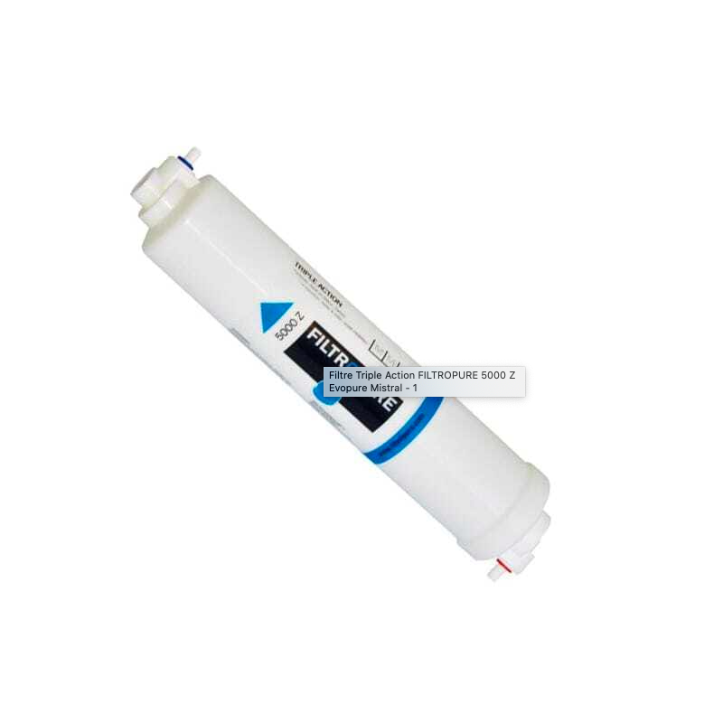 Filtre fontaine FILTROPURE 5000Z raccord coudé